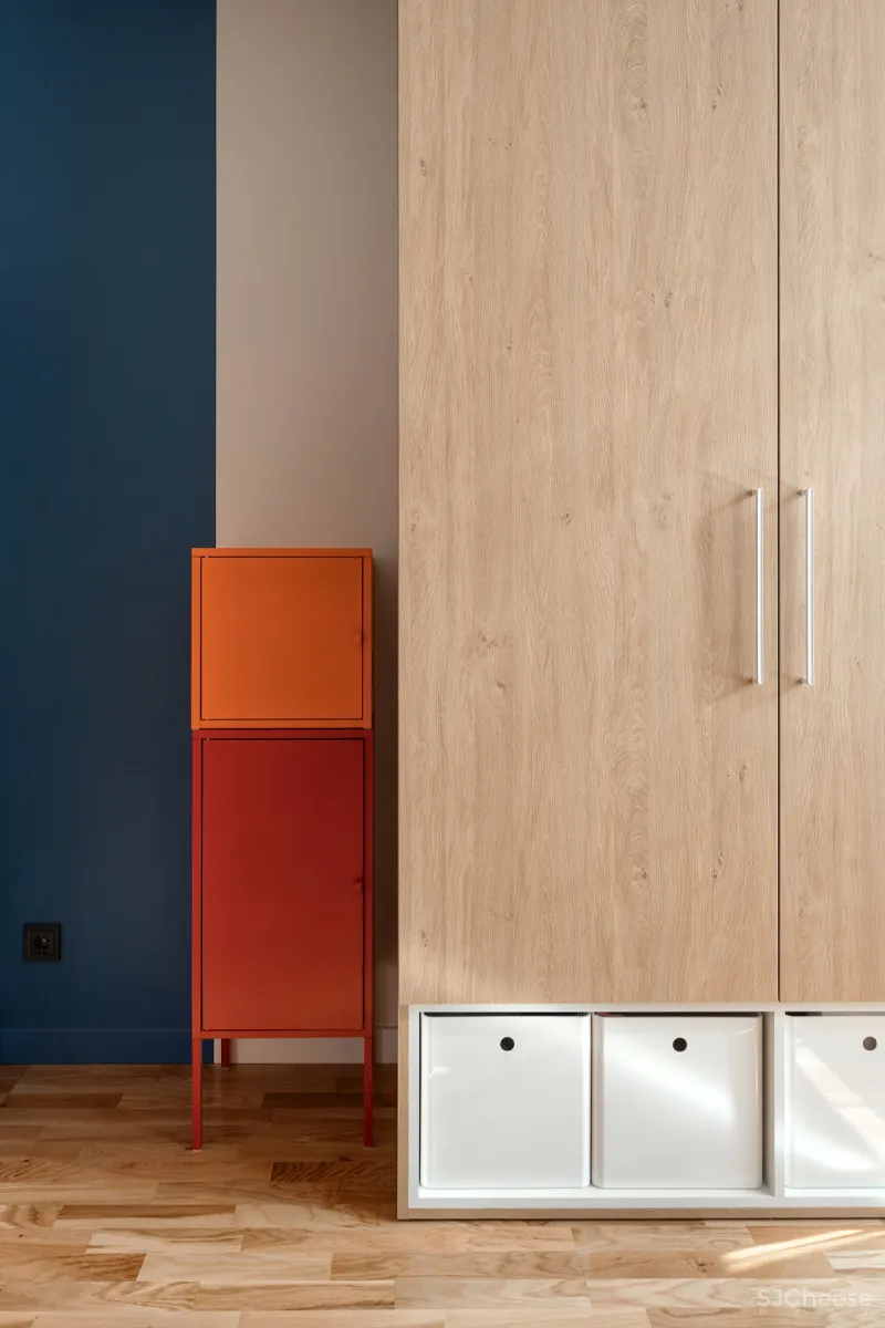 75㎡ 两房两厅，一体式橱柜这样用，收纳超多又显大