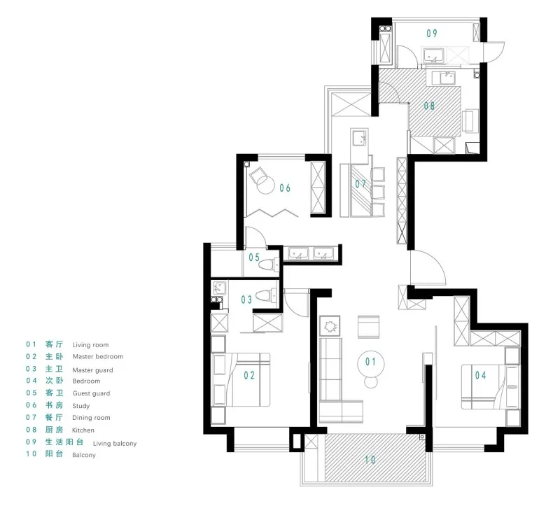 120㎡设计师的自宅，更多坐下来空间的家