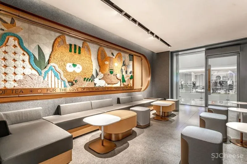 UND 深圳喜茶宠物友好主题店,萌宠社交,趣味十足