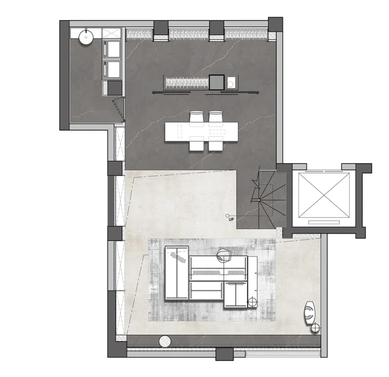 唐忠汉:207㎡简约设计,质朴、高级美!