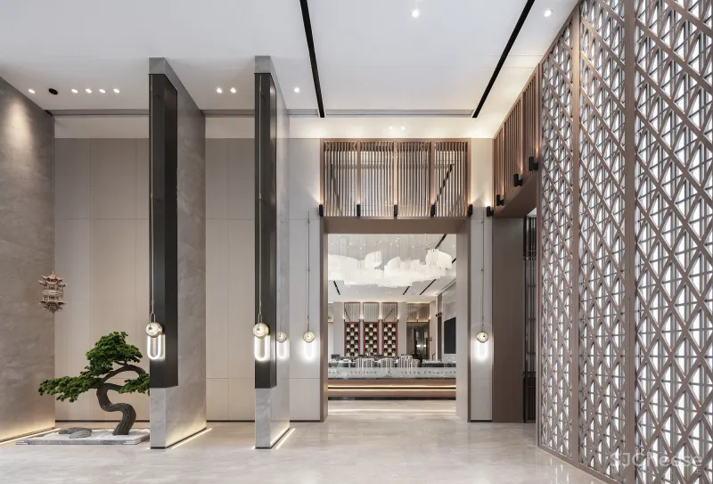 东方诗意与自然美学的交叠融合 奥园东麓晴川销售 中心香港方黄设计