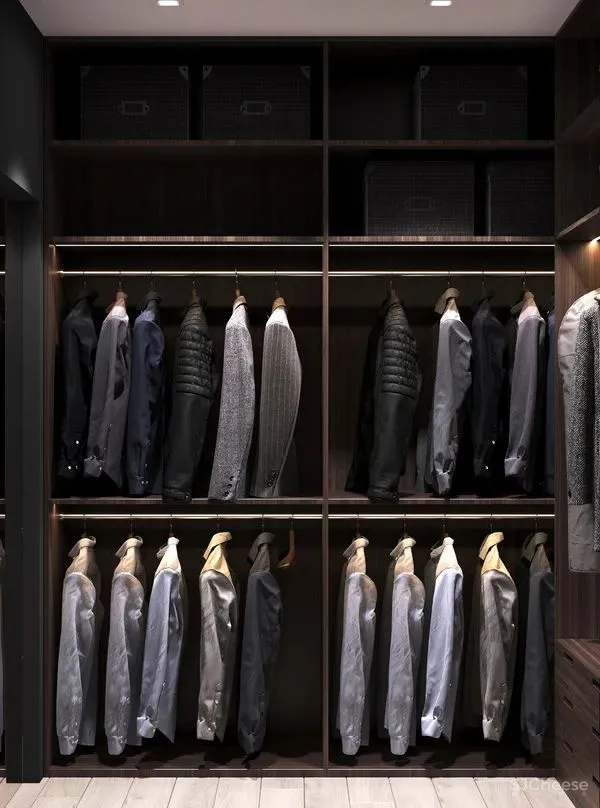 98.3㎡三居室,深色美宅!