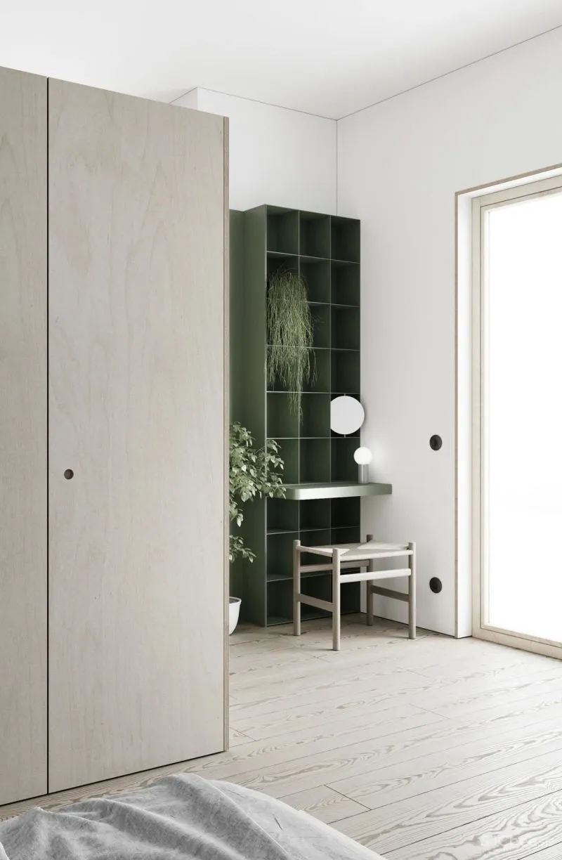 莫兰迪红,橄榄绿......简约空间的色彩之美