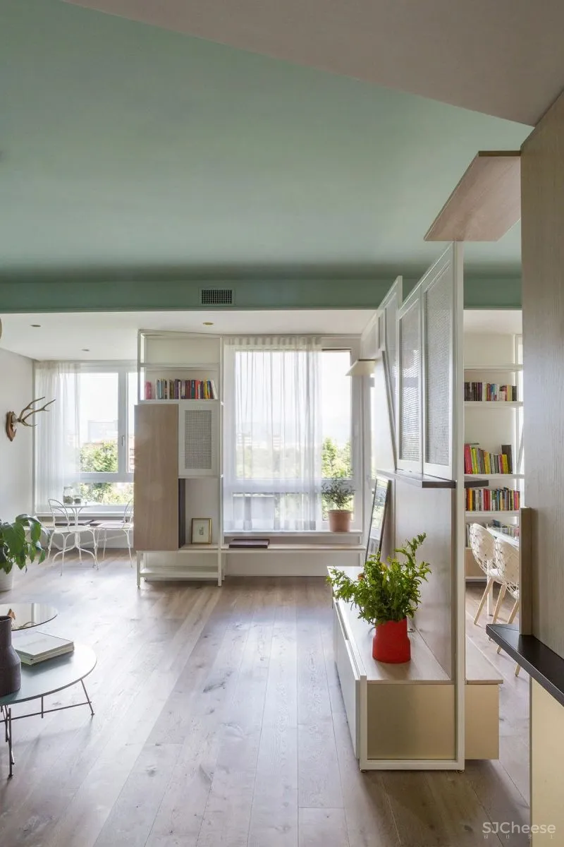 充满蓝调的公寓,用色太前卫了!