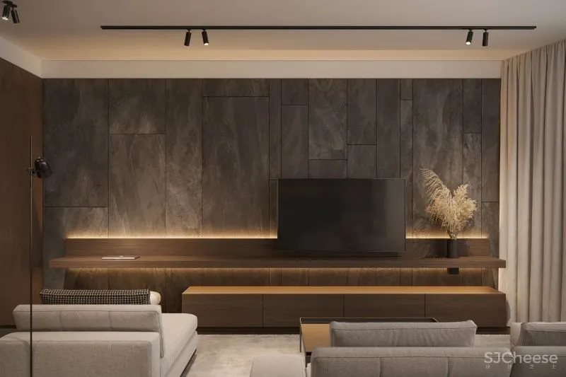 为了保证长久的时髦，改造团队在这个146平的家里进行了设计三元素的谱写