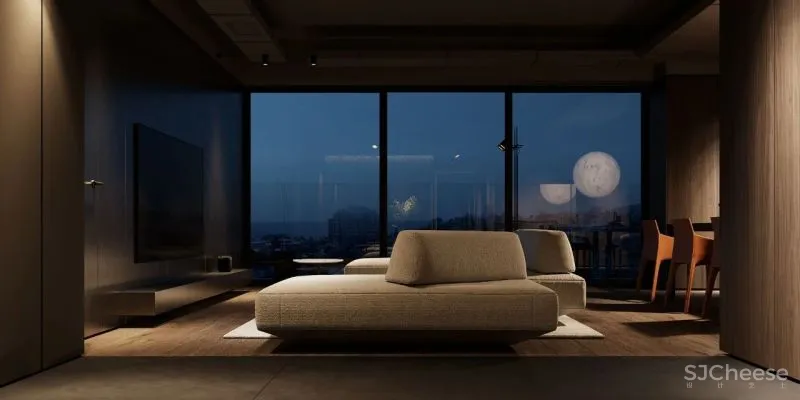 微水泥与木饰面,无限放大的高级感