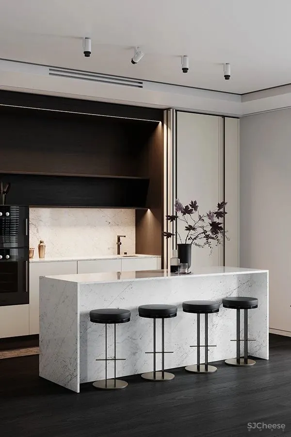 黑与白搭档的轻奢空间