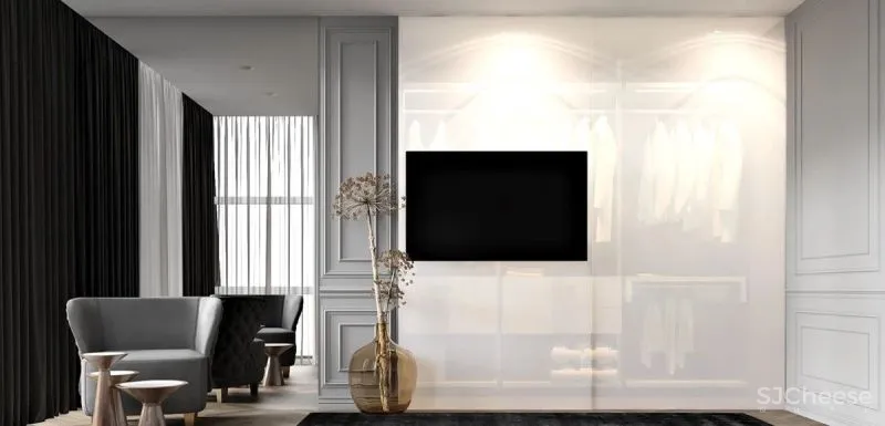 黑白缄默简约沉稳家居内饰
