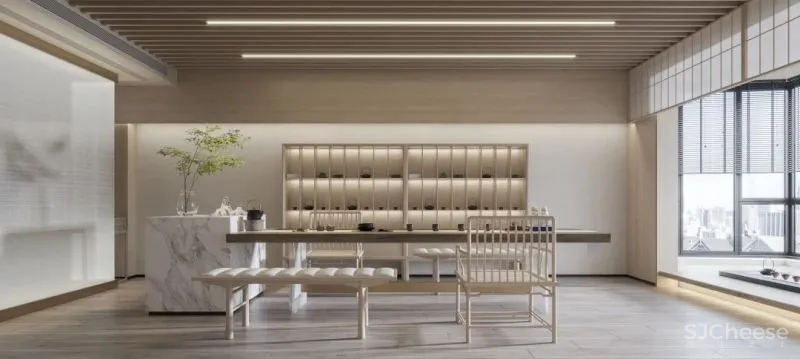 把茶室装进客厅，在这个家中，简洁是最高级的语言！