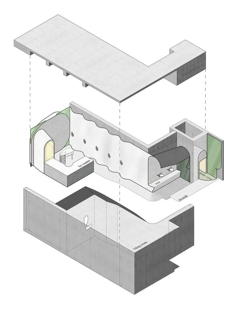 新作 通道中四种不同的就餐体验 窄房子,苏州 Mur Mur Lab