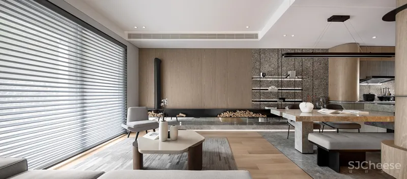 唐忠汉:207㎡简约设计,质朴、高级美!