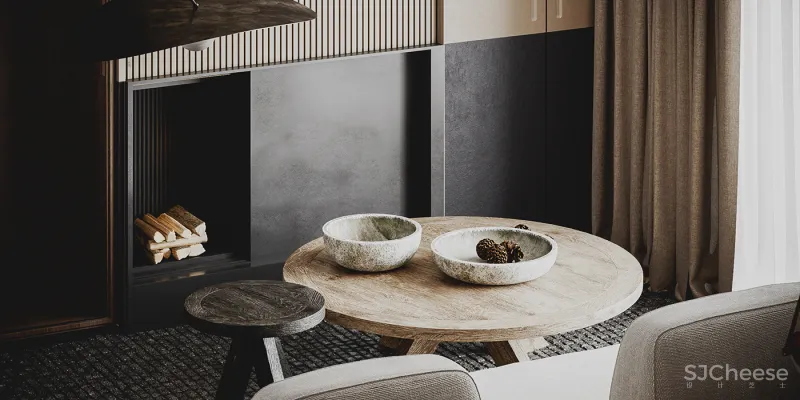 原木风也能打造出轻奢感,这个两居室连最小细节都让人惊艳