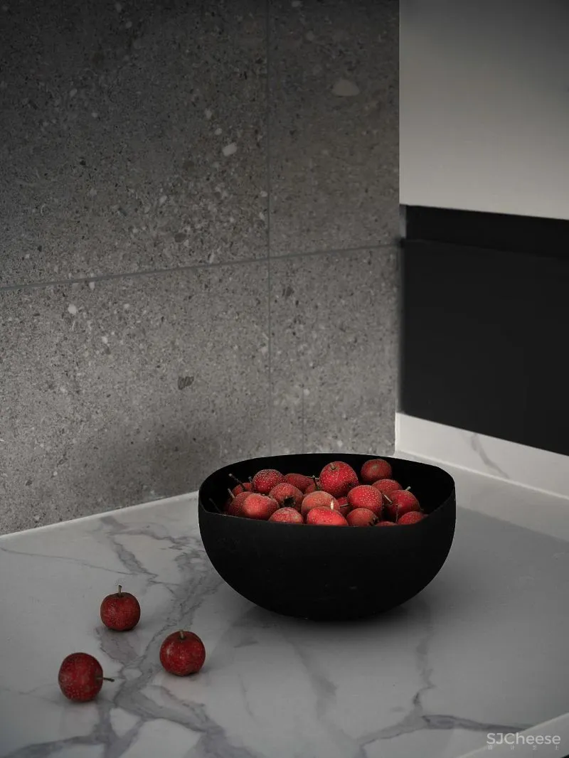 159㎡叠拼,经典黑白灰的至简之美 素图设计