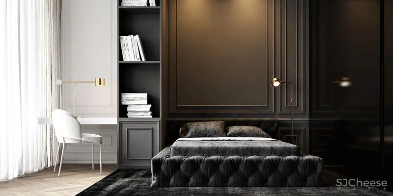 黑白缄默简约沉稳家居内饰