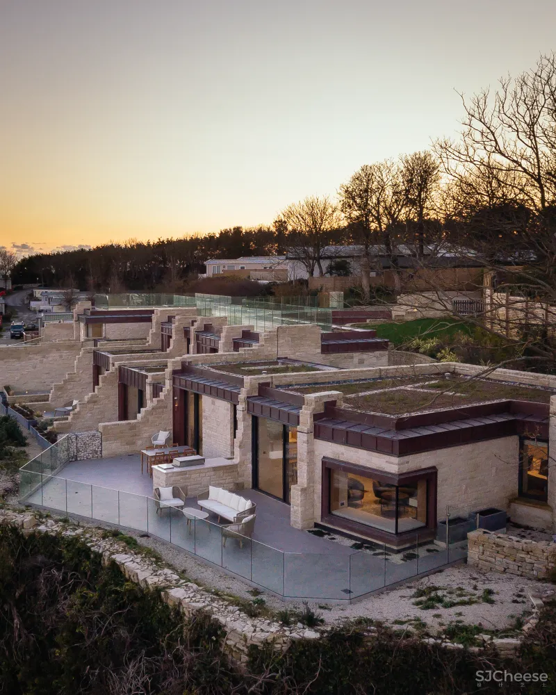 “生长”于波特兰岛悬崖峭壁上的度假酒店