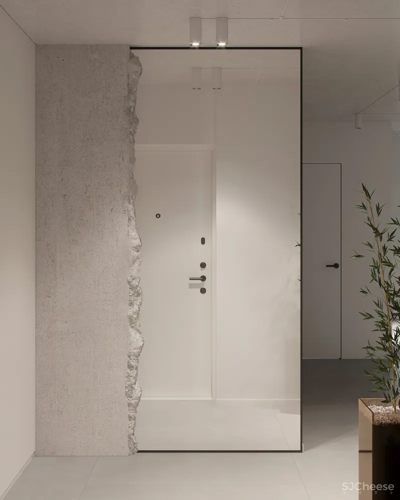 74㎡二居室,墙面这样做拼接,好看又个性!