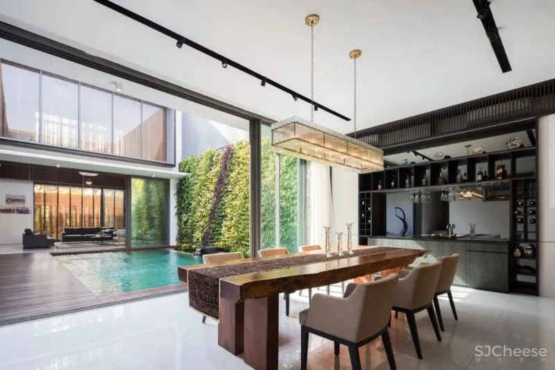 Serene Timber Screen House in Jakarta