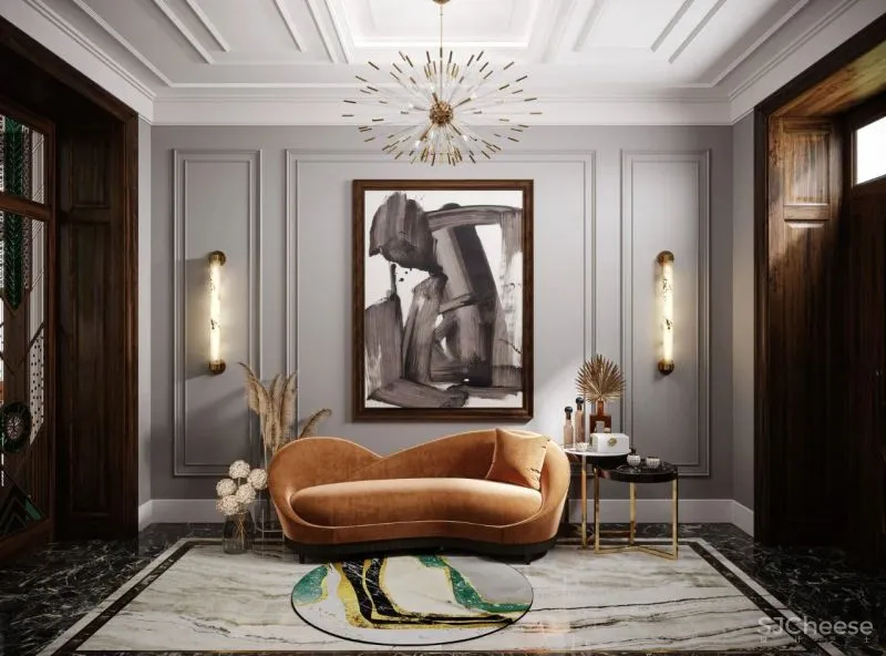 1100m²豪宅:看惯了极简,有点怀念这种“金碧辉煌”