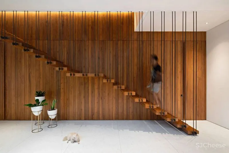 Serene Timber Screen House in Jakarta