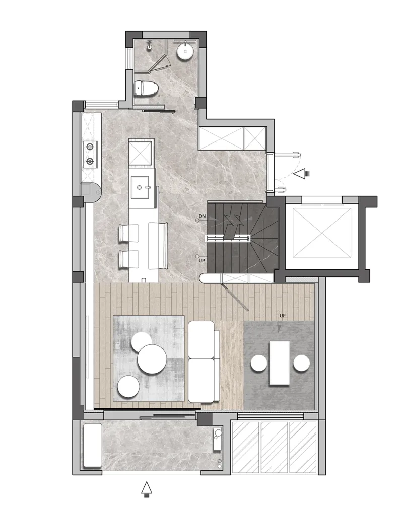 唐忠汉:207㎡简约设计,质朴、高级美!
