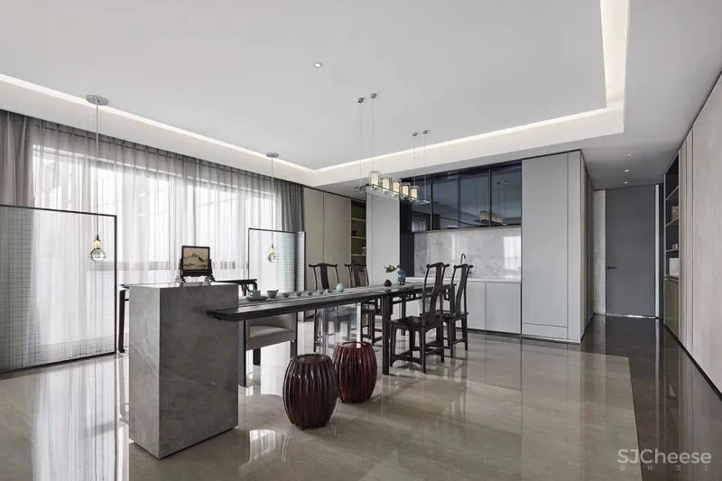 鸿艺源 深圳新天鹅堡 270m² 大平层设计,匿大美于无形,藏万象于天成!