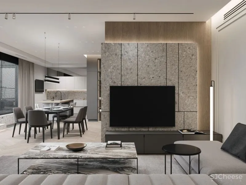 190㎡带露台的三居室，宁静简练！