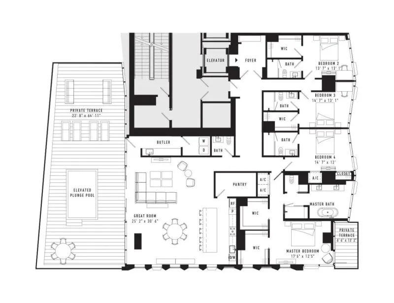 设计女神Kelly Wearstler的豪华公寓设计!设计师:买不起也一定要去住一晚