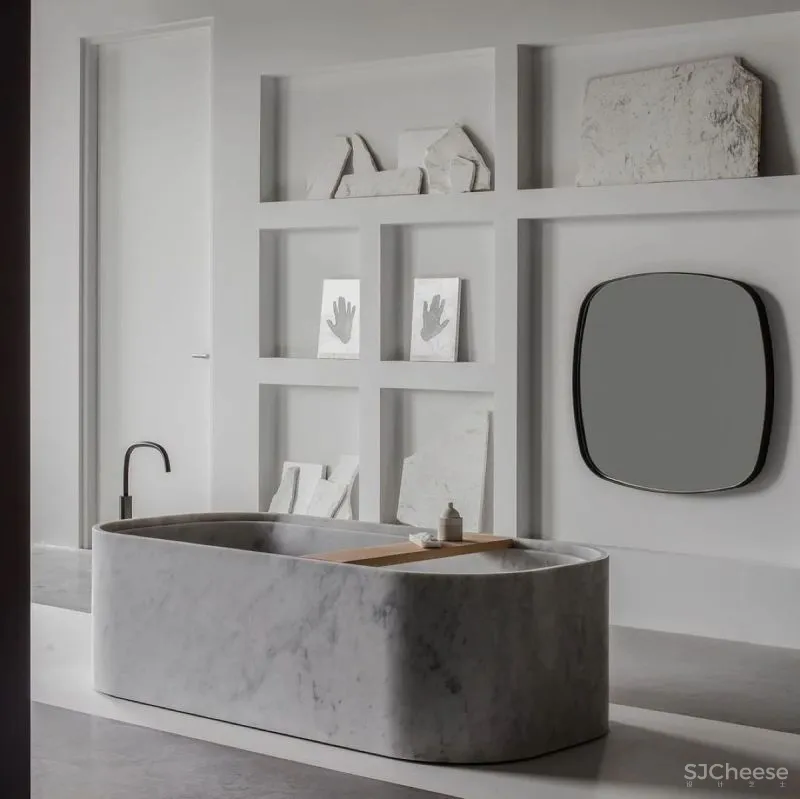 优雅自然风的浴室设计