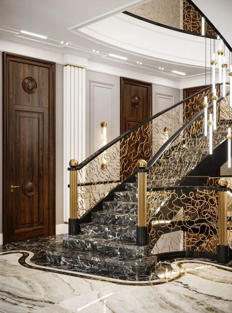 1100m²豪宅:看惯了极简,有点怀念这种“金碧辉煌”