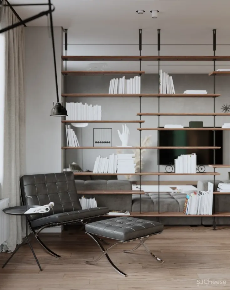 99.5的室内面积 29.7的露台,对于独自居住的屋主来说,这得有多潇洒啊!