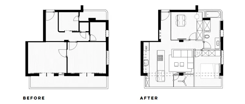 一座60平米的老屋翻新,不仅明媚灵动,还用上了近期大火的各种玻璃!