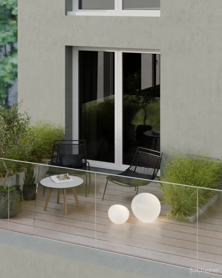 99.5的室内面积 29.7的露台,对于独自居住的屋主来说,这得有多潇洒啊!