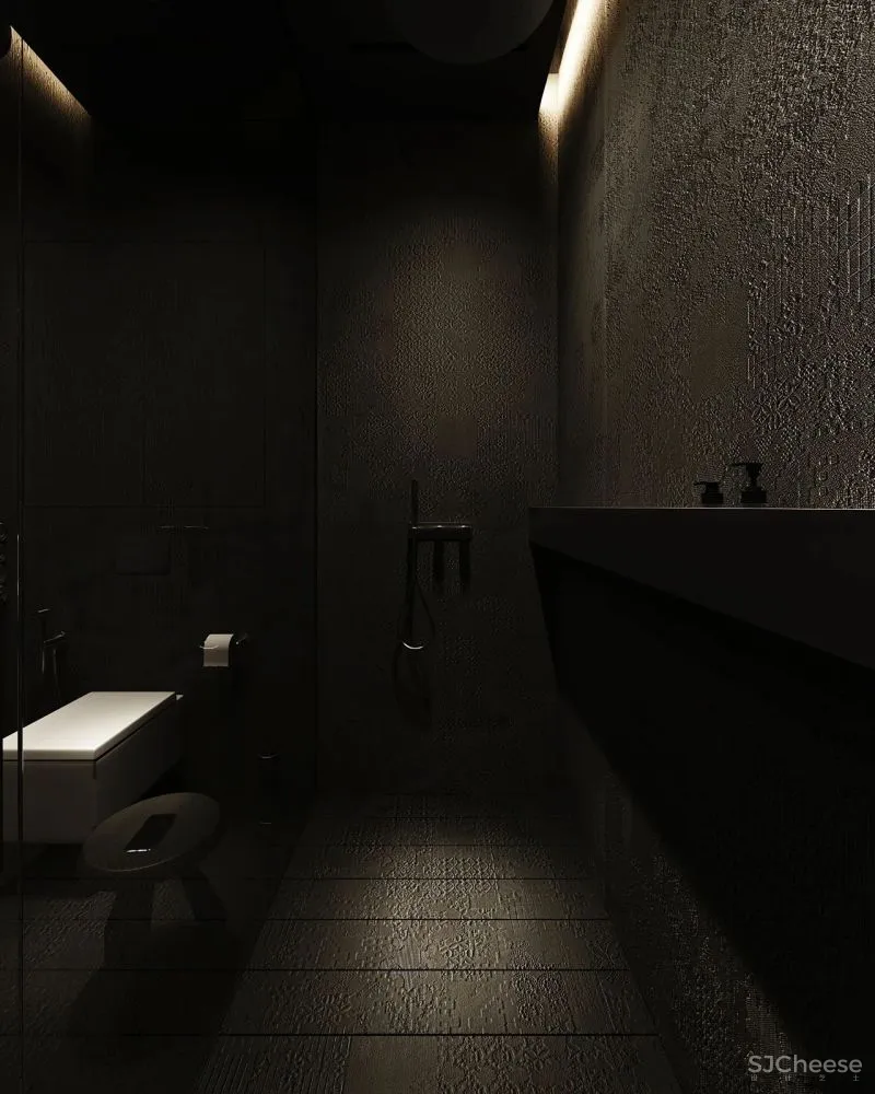 微水泥与木饰面,无限放大的高级感