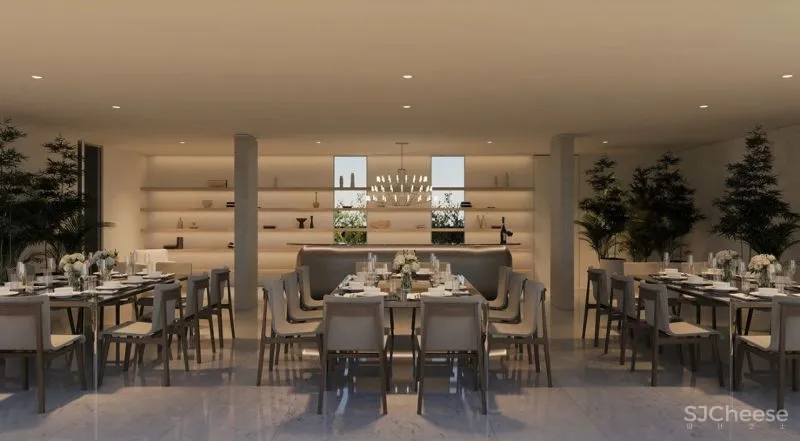 放弃顶层公寓,改做会所,这样布置整栋楼的格调都高了