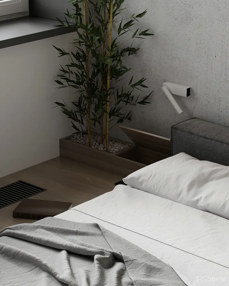 74㎡二居室,墙面这样做拼接,好看又个性!