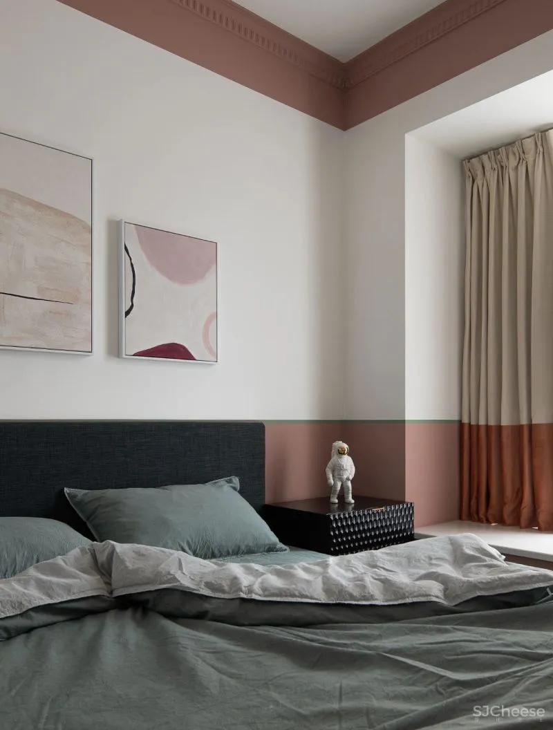 线条、色块和潮玩,这个89㎡比想象中还有料!