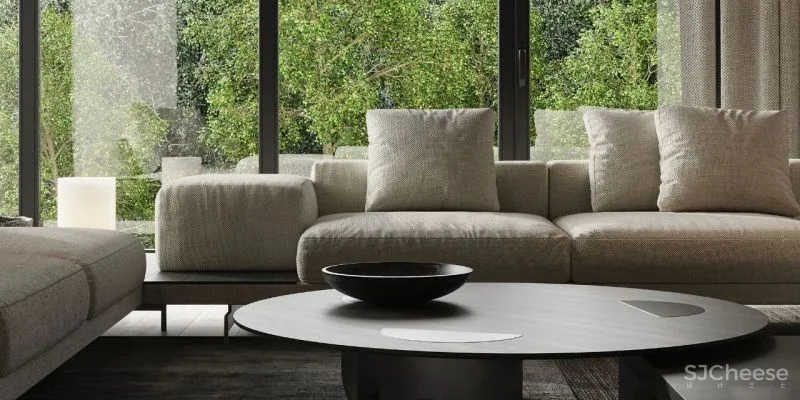 微水泥与木饰面,无限放大的高级感