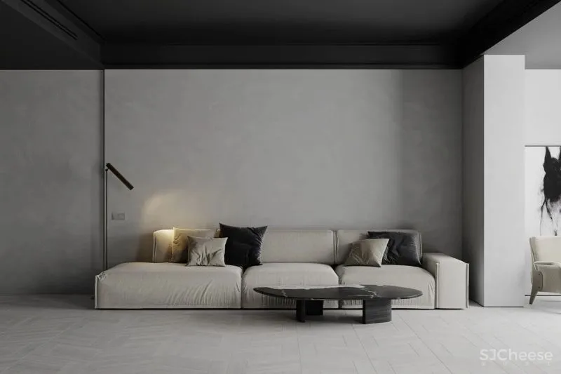 黑与白搭档的轻奢空间