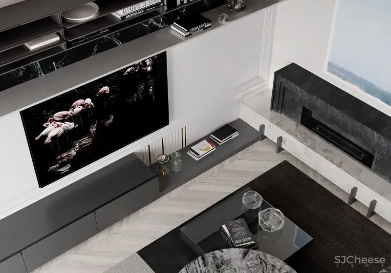 黑白缄默简约沉稳家居内饰