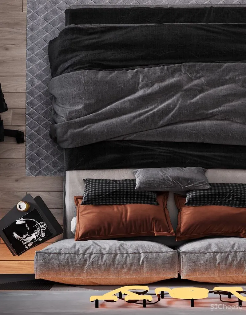 98.3㎡三居室,深色美宅!