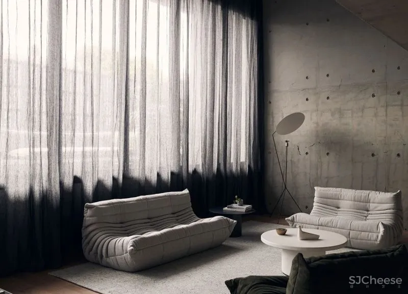 天然去雕饰的工业风 loft,混凝土也能如此高级!