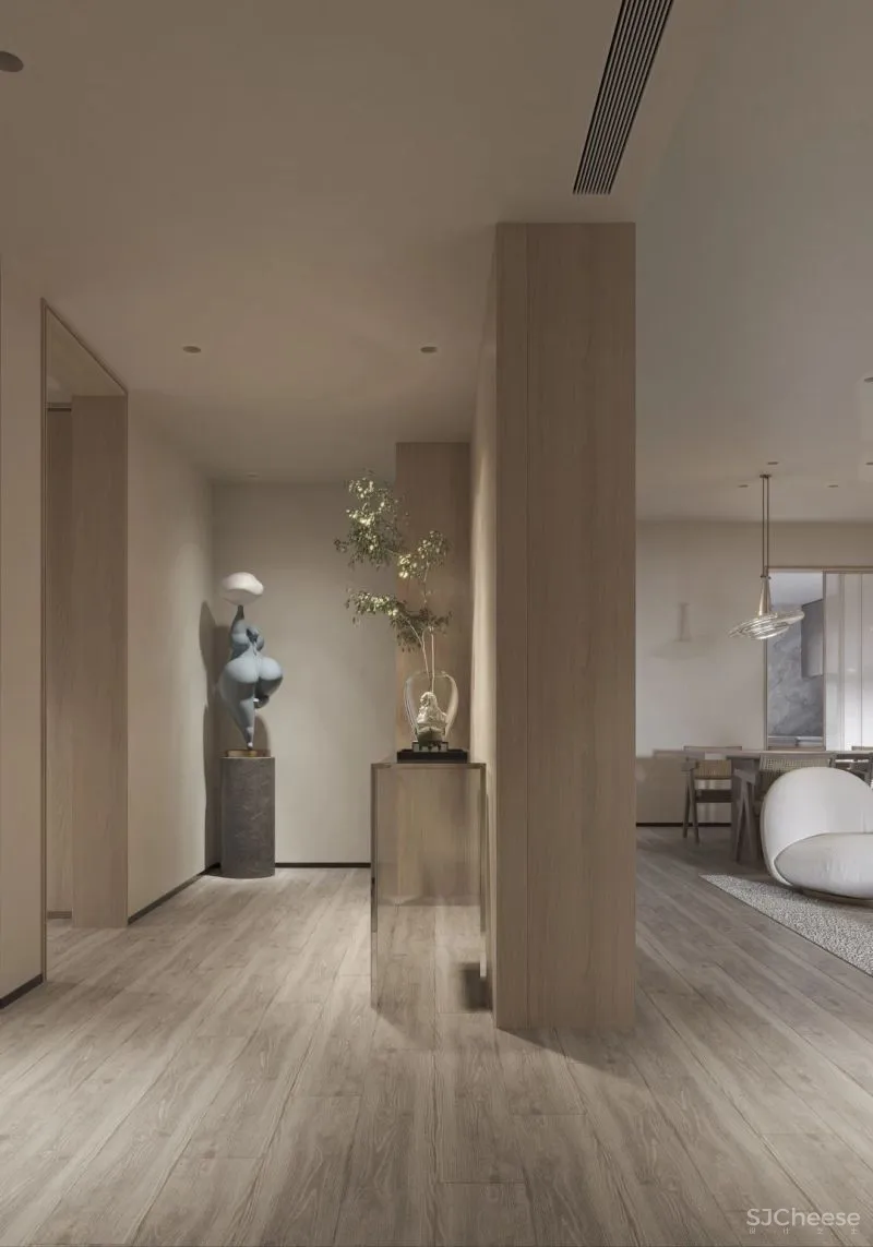 把茶室装进客厅，在这个家中，简洁是最高级的语言！