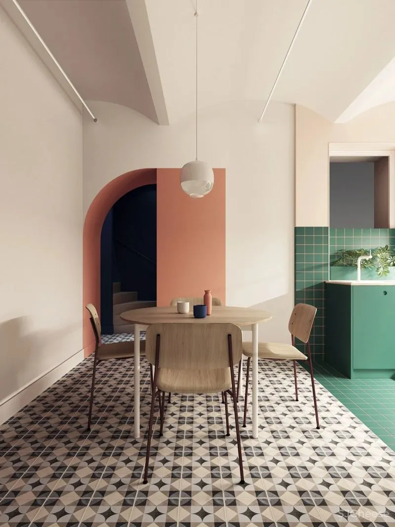 莫兰迪红,橄榄绿......简约空间的色彩之美