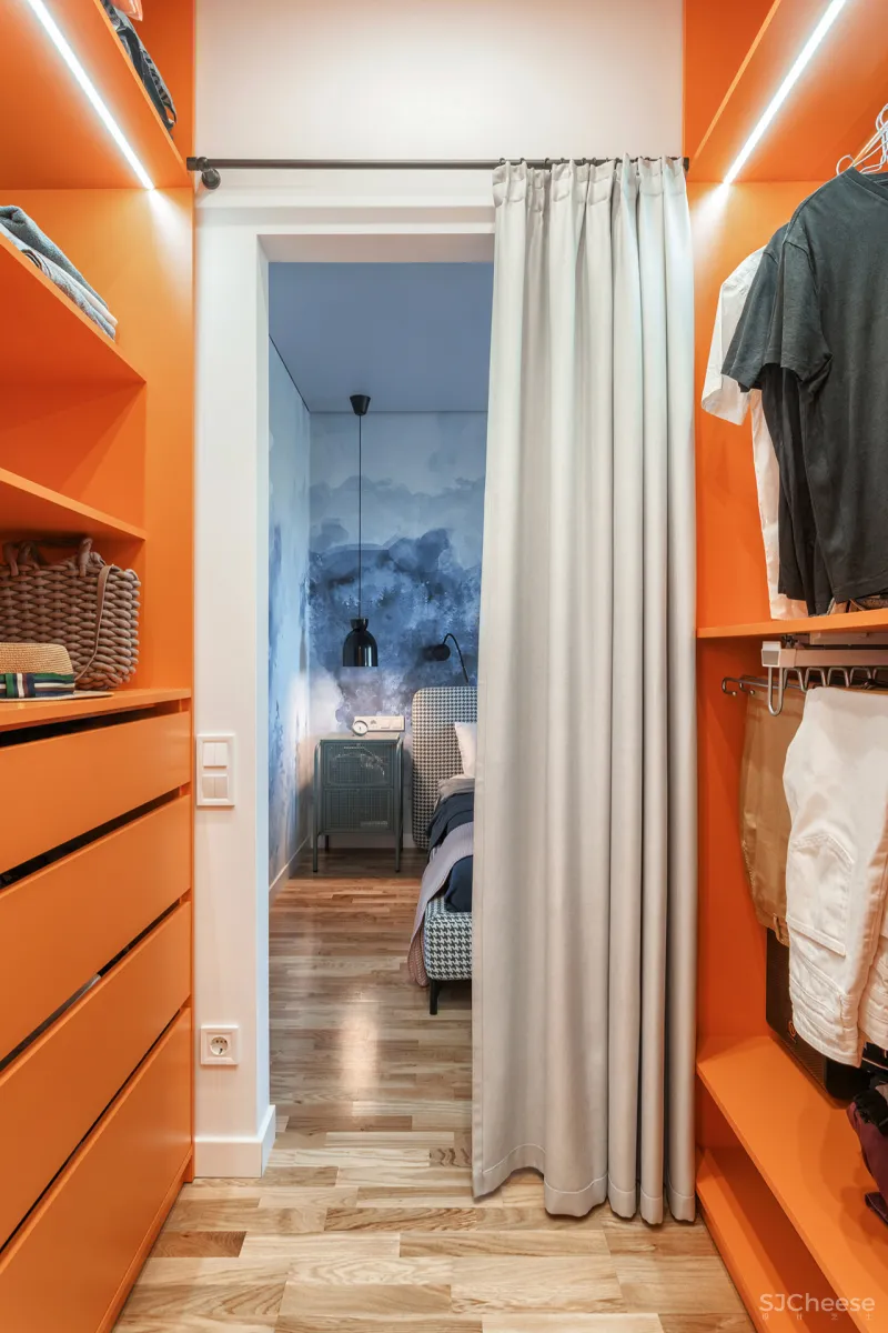 75㎡ 两房两厅，一体式橱柜这样用，收纳超多又显大