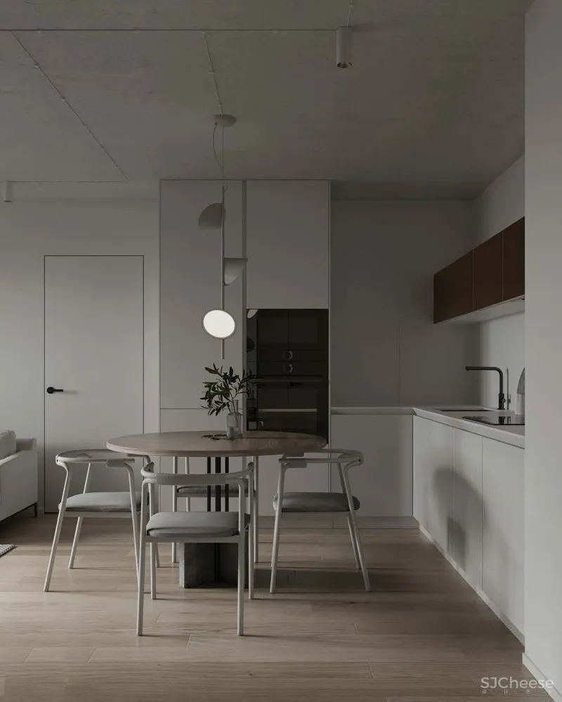 74㎡二居室,墙面这样做拼接,好看又个性!