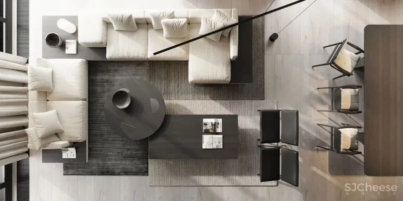 微水泥与木饰面,无限放大的高级感