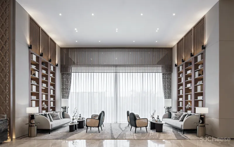 东方诗意与自然美学的交叠融合 奥园东麓晴川销售 中心香港方黄设计