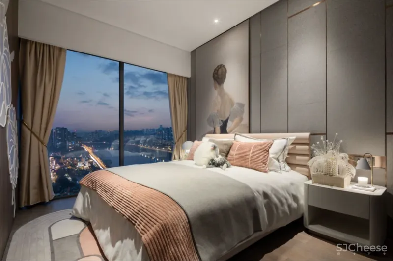 李玮珉力作 重庆千万级豪宅「万科.锦绣滨江」样板间效果图和实景照片