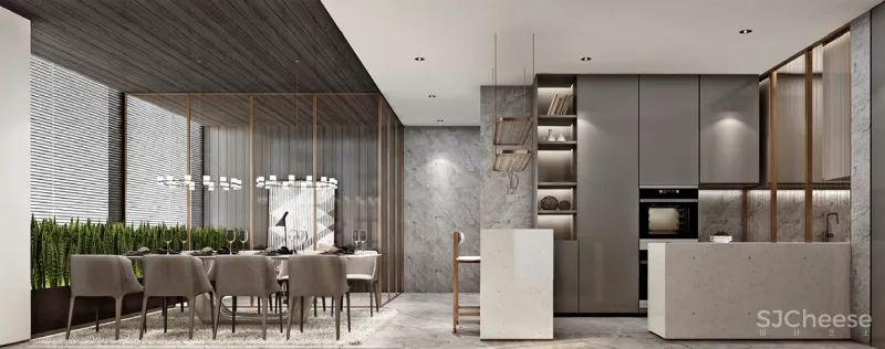 李玮珉力作 重庆千万级豪宅「万科.锦绣滨江」样板间效果图和实景照片