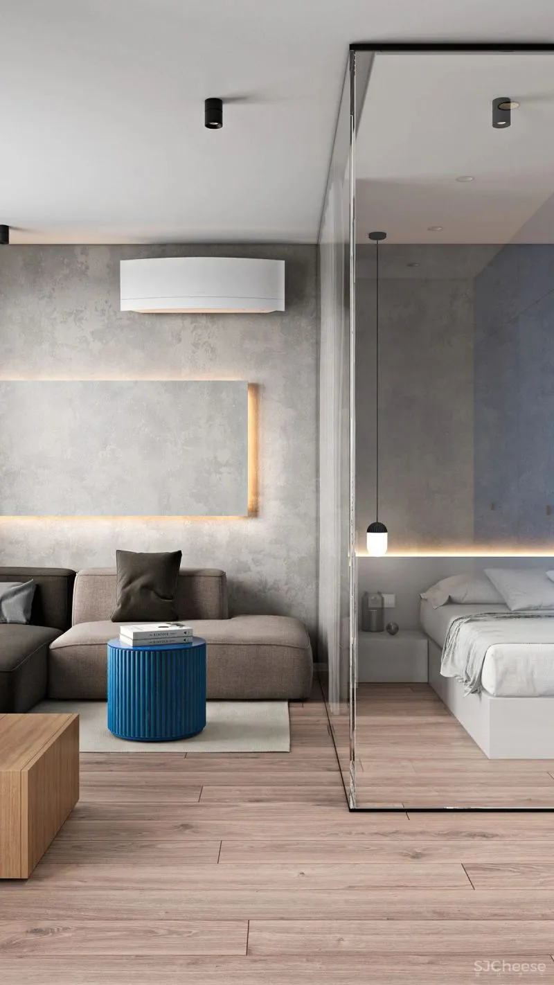 这3个蓝色调小家,敢于打破常规,自然不平常!